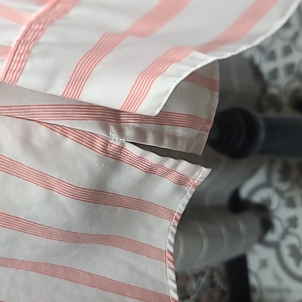 Foxcroft shaped stripped button down blouse - image 6